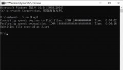 python使用autosub3快速为音视频自动生成字幕